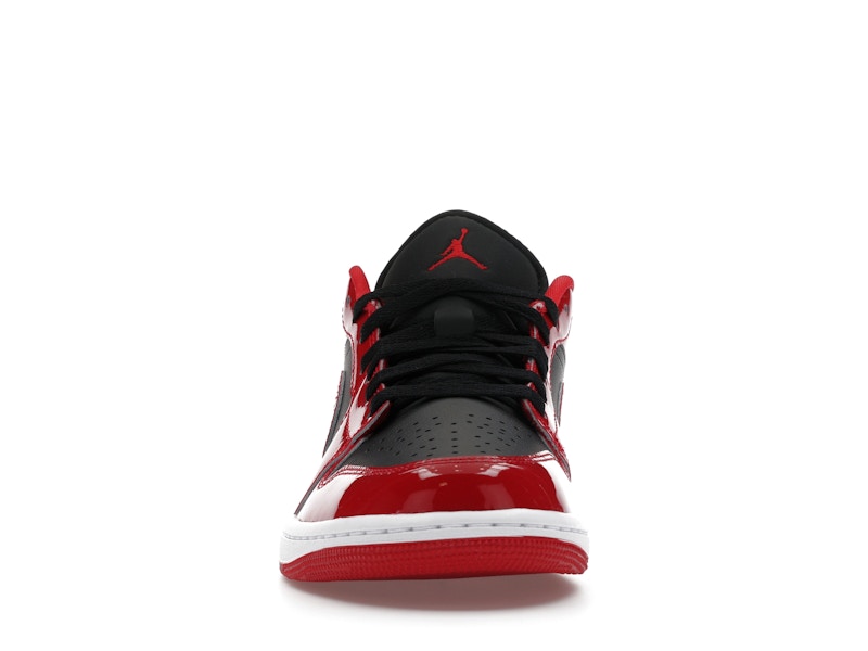 Air Jordan 1 Low SE Patent Varsity Red Black