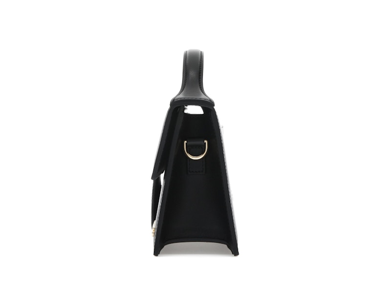 Jacquemus Le Grand Bambino Crossbody Strap Handbag Black, vista a 360 gradi 10 di 36