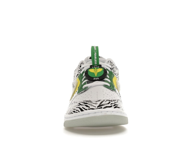 Nike Dunk Low Doernbecher Zoe - White/Black-Green-Yellow - DR7305-100 - 10