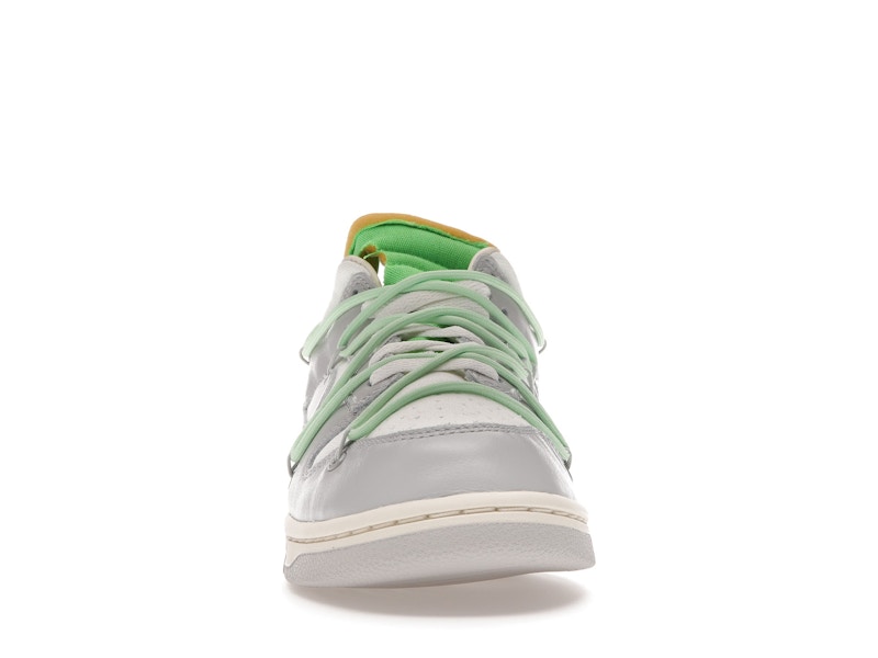 Nike Dunk Low Off White Lot 7 - Sail/Neutral Grey-Vapor Green - DM1602-108 - 10