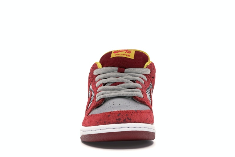 Nike Dunk Sb Low Rukus Crawfish - Action Red/Metallic Silver-Tour Yellow - nike-dunk-sb-low-rukus-crawfish - 10
