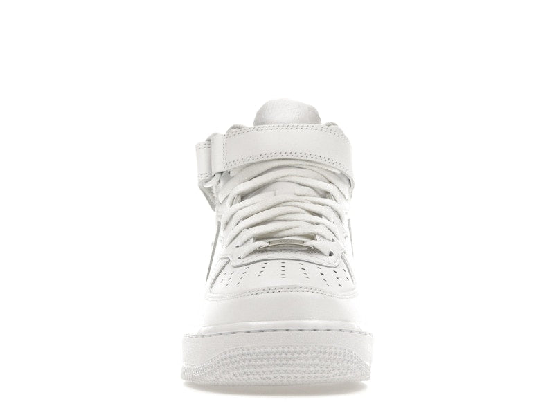 Nike Air Force 1 Mid Triple White (W) - White/White-White - DD9625-100/366731-100 - 10
