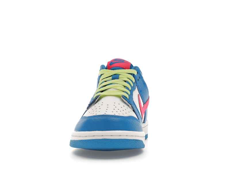Nike Dunk Low Photo Blue White Light Lemon Twist Hyper Pink (GS), vista a 360 gradi 11 di 36
