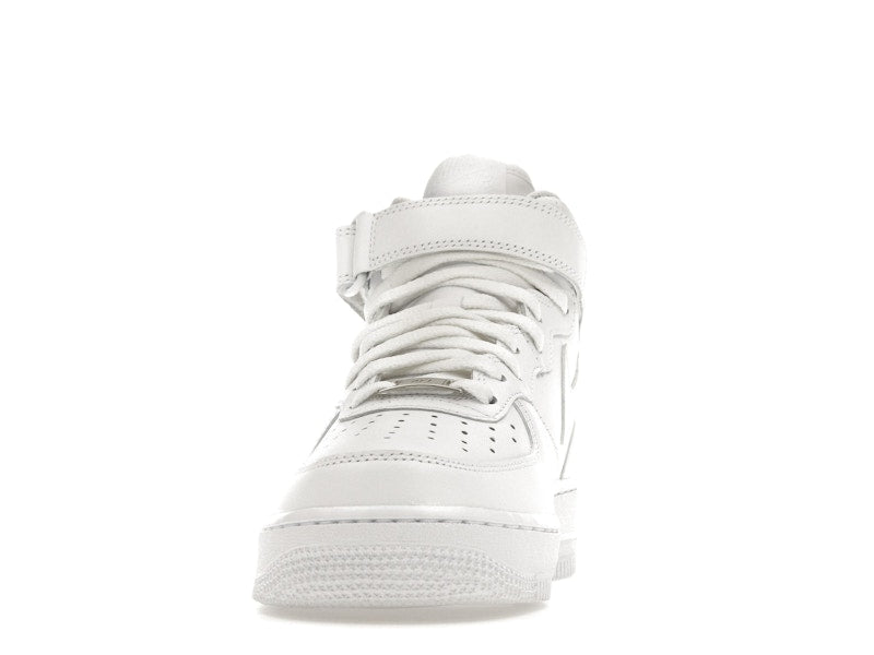Nike Air Force 1 Mid Triple White (W) - White/White-White - DD9625-100/366731-100 - 11