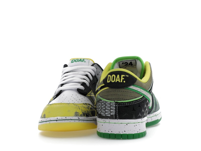 Nike Dunk Low What The Duck Away University Of Oregon Pe - White/Black/Metallic Silver/Apple Green - HV1454-100 - 11