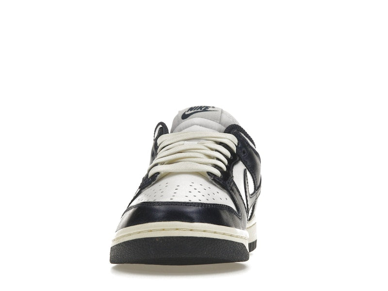 Nike Dunk Low Vintage Navy Womens - White/Midnight Navy-Coconut Milk - FN7197-100 - 11