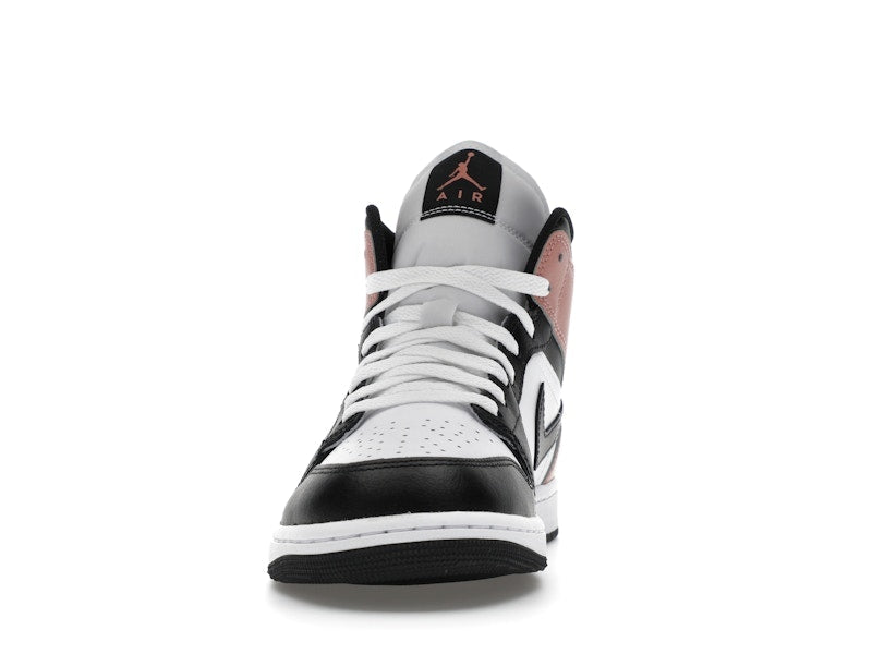 Air Jordan 1 Mid White Rust Pink Black