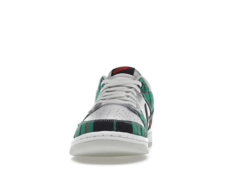 Nike Dunk Low Tartan Plaid - White/Black-White-University Red-Stadium Grey-Light Silver - DV0827-100 - 11