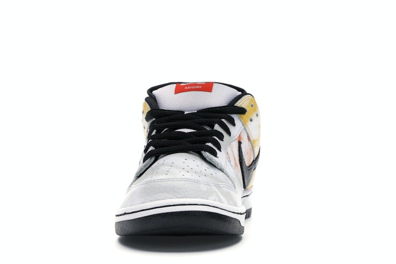 Nike SB Dunk Low Raygun Tie-Dye White - White/Black-Orange Flash - BQ6832-101 - 11