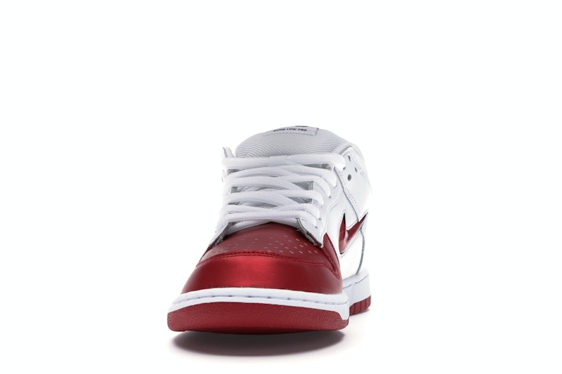 Nike Sb Dunk Low Supreme Jewel Swoosh Red - Varsity Red/Varsity Red-White-Black - CK3480-600 - 11