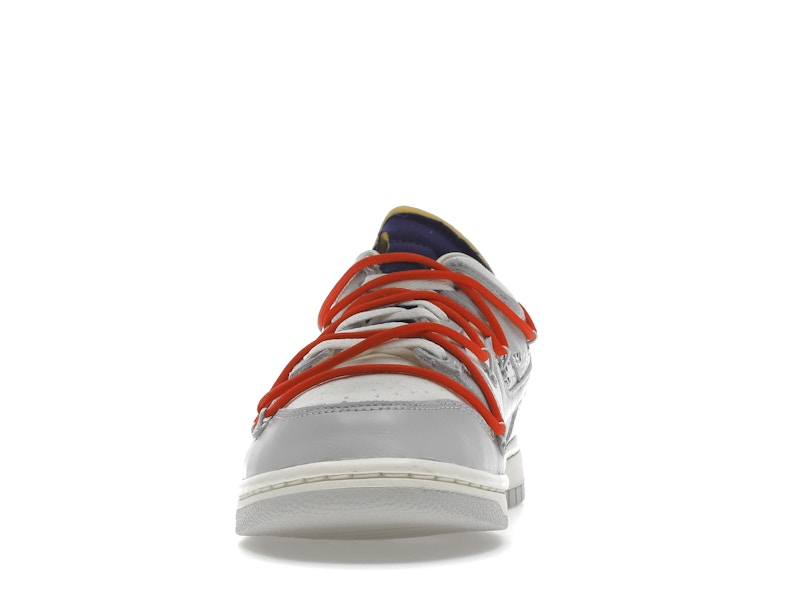 Nike Dunk Low Off White Lot 23 - Sail/Neutral Grey-Habanero Red - DM1602-126 - 11