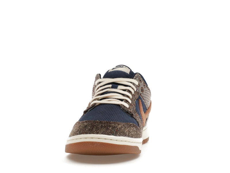 Nike Dunk Low Tweed Midnight Navy Corduroy - Midnight Navy/Ale Brown/Pale Ivory - FQ8746-410 - 11