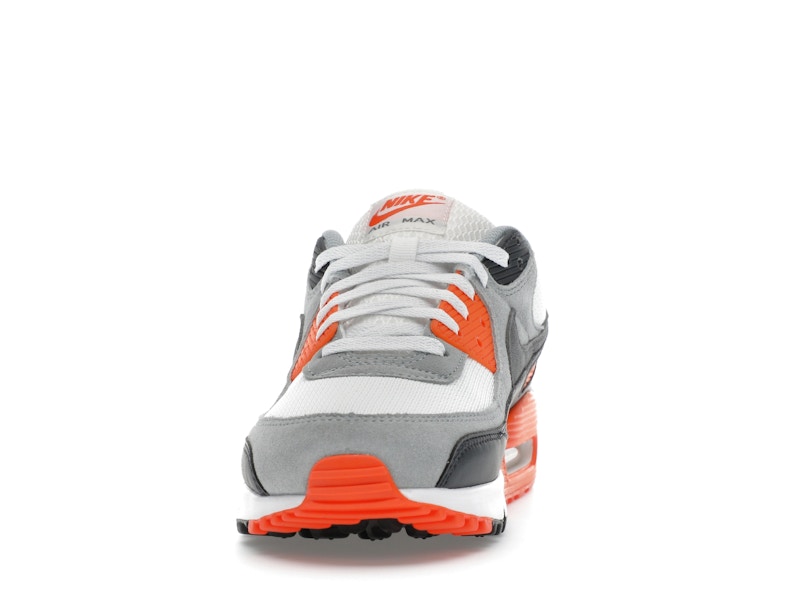 Nike Air Max 90 Summit White Safety Orange Dark Smoke Grey Smoke Grey - Summit White/Safety Orange/Dark Smoke Grey/Smoke Grey - DM0029-108 - 11