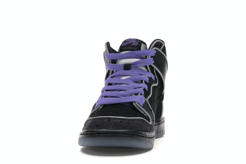 Nike SB Dunk High Black Purple Box