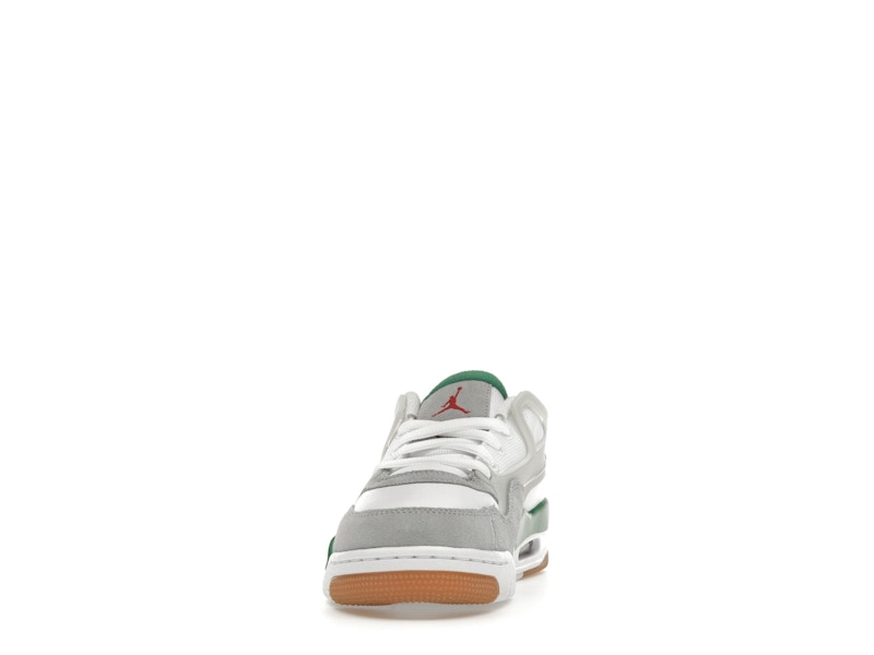 Air Jordan 4 Rm Pine Green (GS) - White/Pine Green/Neutral Grey/Wolf Grey/Varsity Red/Gum Dark Brown - FQ7938-103 - 11
