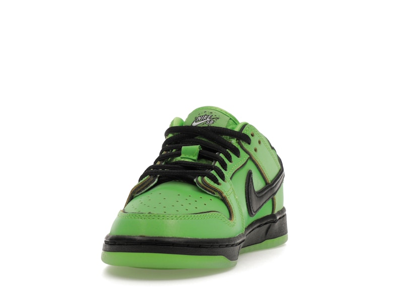 Nike Sb Dunk Low The Powerpuff Girls Buttercup (PS) - Mean Green/Black/Lotus Pink - FZ8832-300 - 12