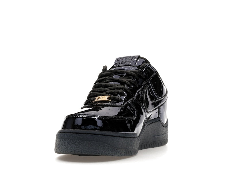 Nike Air Force 1 Low Lebron James Black Patent - Black/Black/Metallic Gold - IO6129-001 - 12