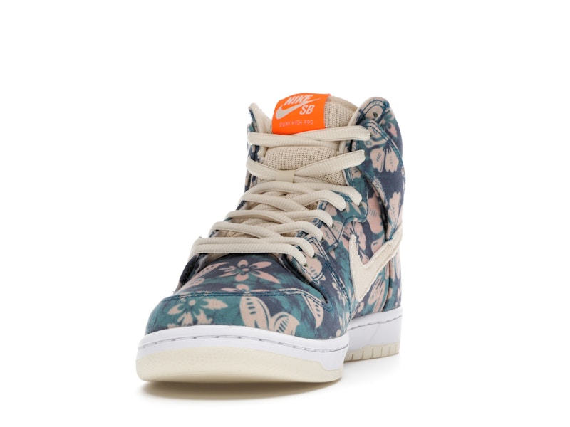 Nike SB Dunk High Hawaii - Sail/Blue-Green Aqua - CZ2232-300 - 12