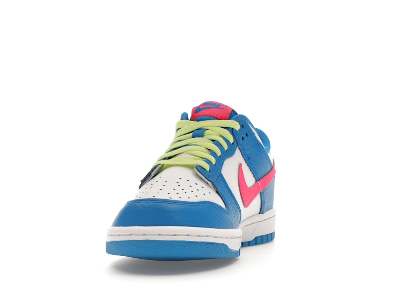 Nike Dunk Low Photo Blue White Light Lemon Twist Hyper Pink (GS), vista a 360 gradi 12 di 36