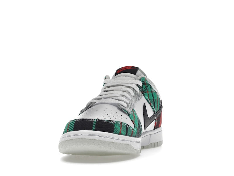 Nike Dunk Low Tartan Plaid - White/Black-White-University Red-Stadium Grey-Light Silver - DV0827-100 - 12