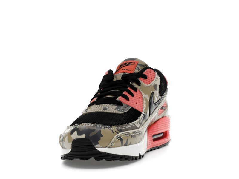 Nike Air Max 90 Premium Magic Ember Camo - Light Khaki/Black/Magic Ember/Mink Brown/Medium Ash/Parachute Beige - IF1721-200 - 12