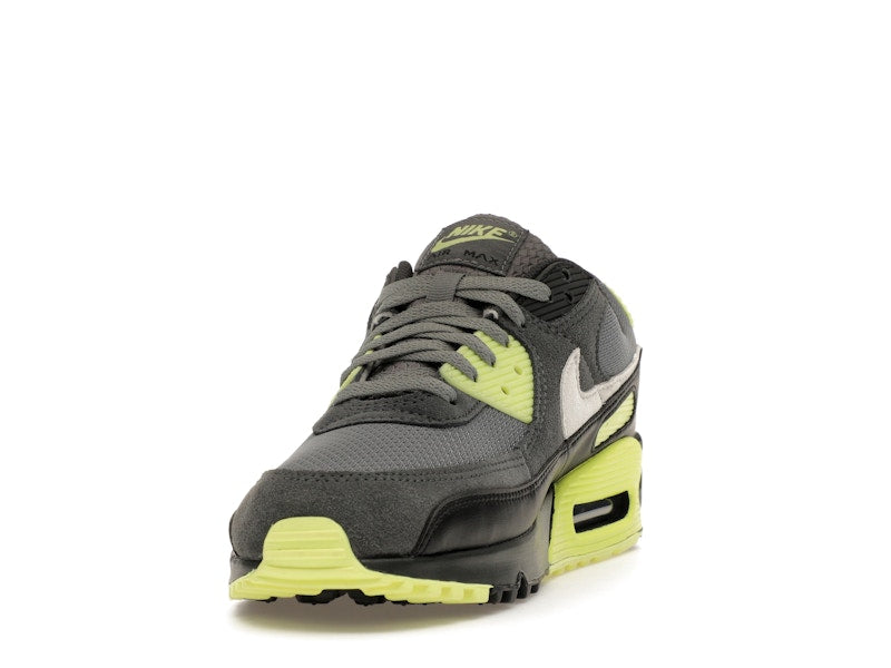 Nike Air Max 90 Smoke Grey Light Lemon Twist, vista a 360 gradi 12 di 36