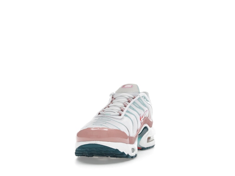 Nike Air Max Plus White Red Stardust Jade Ice Siren Red (GS), vista a 360 gradi 12 di 36