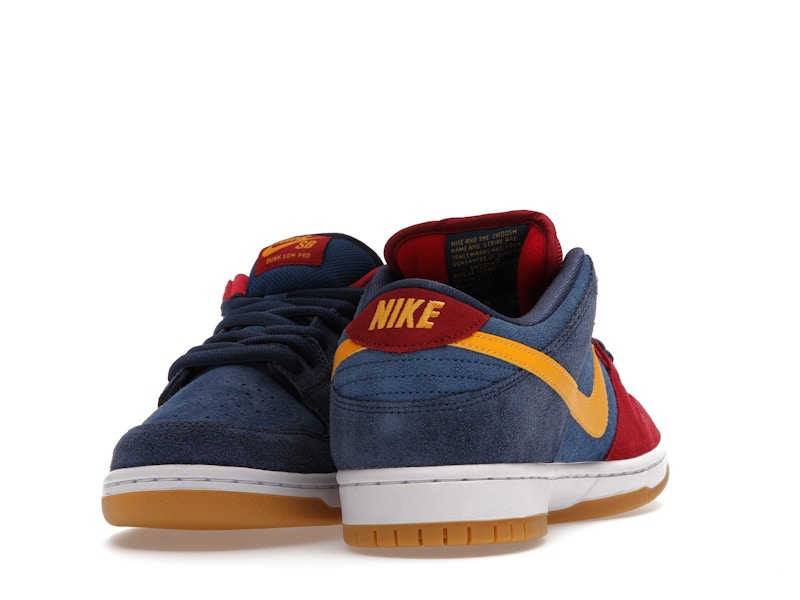 Nike Sb Dunk Low Barcelona - Maroon/Navy-Gold - DJ0606-400 - 12