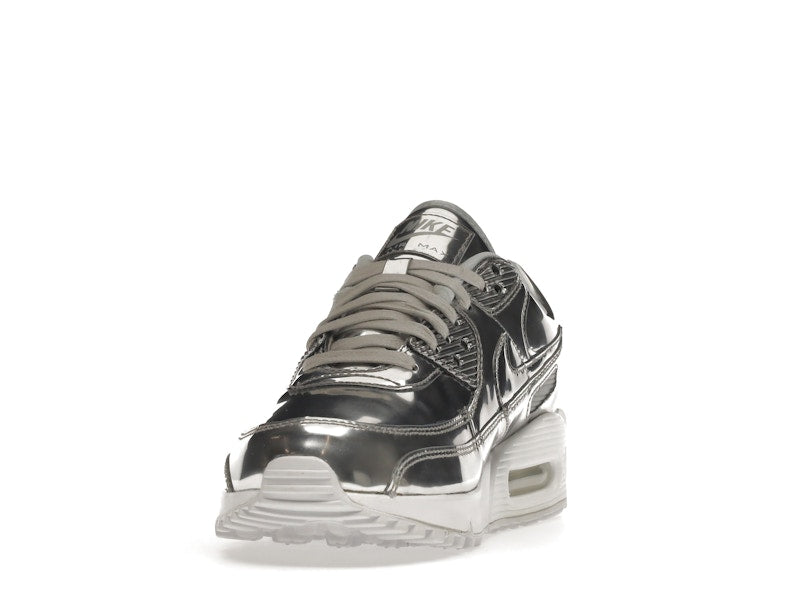 Nike Air Max 90 Metallic Silver 2020 (W) - Metallic Silver/Metallic Silver-White - CQ6639-001 - 12
