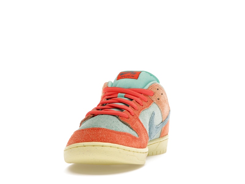 Nike Sb Dunk Low Orange Emerald Rise - Orange/Noise Aqua-Emerald Rise-Lemon Chiffon - DV5429-800 - 12
