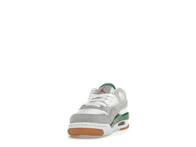 Air Jordan 4 Rm Pine Green (GS) - White/Pine Green/Neutral Grey/Wolf Grey/Varsity Red/Gum Dark Brown - FQ7938-103 - 12