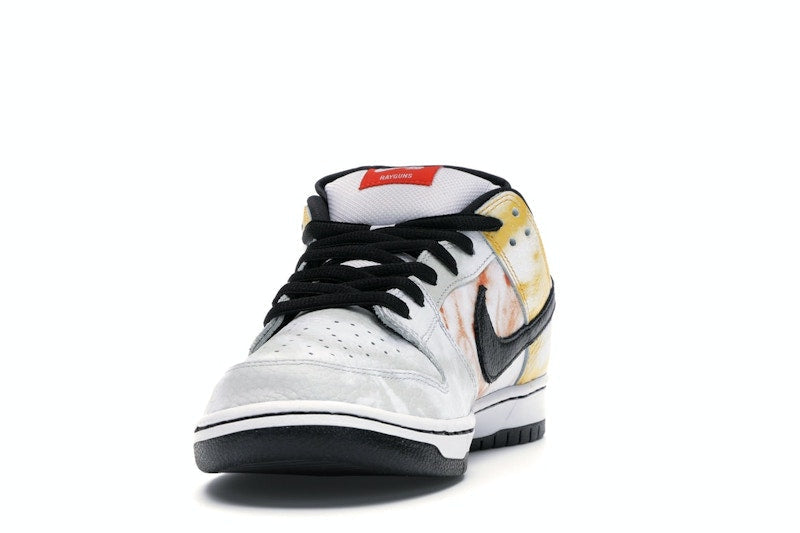 Nike SB Dunk Low Raygun Tie-Dye White - White/Black-Orange Flash - BQ6832-101 - 12