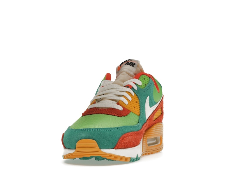 Nike Air Max 90 SE Running Club - Roma Green/Sail/Orange/Mean Green - DC9336-300 - 12