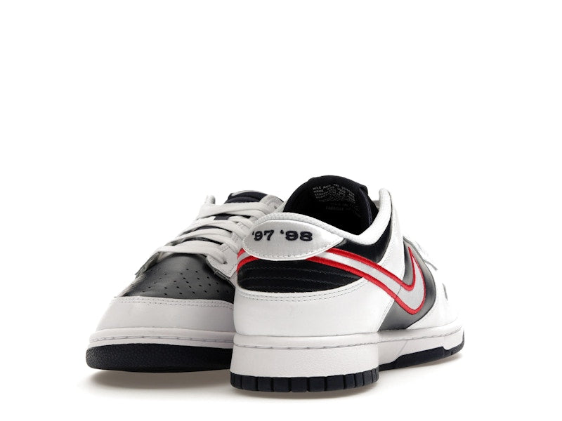 Nike Dunk Low Houston Comets Four Peat Womens - White/Obsidian/Wolf Grey/University Red - DZ2780-100 - 12