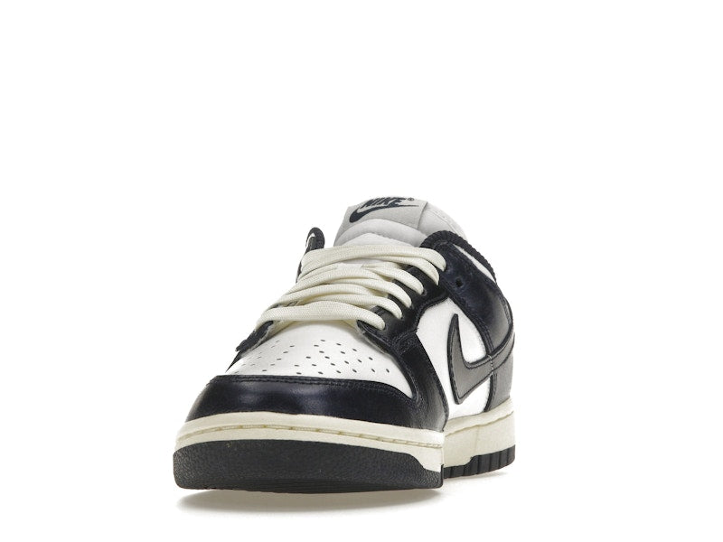 Nike Dunk Low Vintage Navy Womens - White/Midnight Navy-Coconut Milk - FN7197-100 - 12
