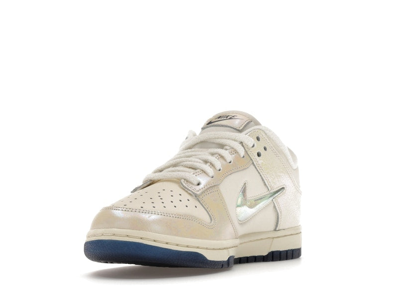 Nike Dunk Low Metallic Jewel Swoosh Sail Womens - Sail/Sail-Black - IM6571-027 - 13