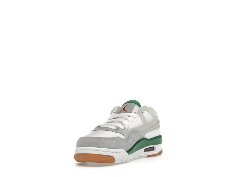 Air Jordan 4 Rm Pine Green (GS) - White/Pine Green/Neutral Grey/Wolf Grey/Varsity Red/Gum Dark Brown - FQ7938-103 - 13
