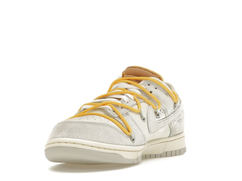 Nike Dunk Low Off White Lot 39 - Sail/Neutral Grey-Amarillo - DJ0950-109 - 13