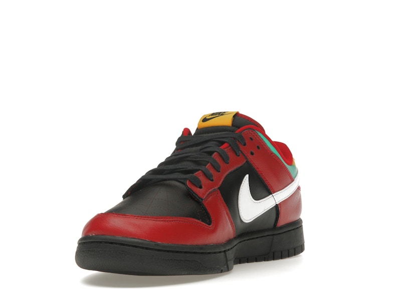 Nike Dunk Low Biker Tattoos - Black/White/Gym Red/University Gold/Atomic Teal - FZ3057-001 - 13