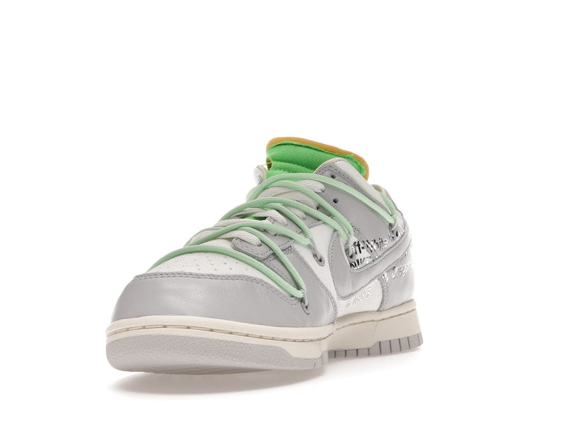 Nike Dunk Low Off White Lot 7 - Sail/Neutral Grey-Vapor Green - DM1602-108 - 13