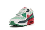 Nike Air Max 90 Christmas Sweater 2020 - White/University Red-Dark Atomic Teal-Lucky Green - DC1607-100 - 13