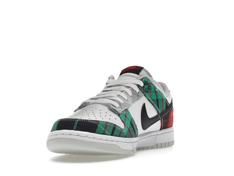 Nike Dunk Low Tartan Plaid - White/Black-White-University Red-Stadium Grey-Light Silver - DV0827-100 - 13