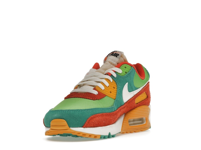 Nike Air Max 90 SE Running Club - Roma Green/Sail/Orange/Mean Green - DC9336-300 - 13