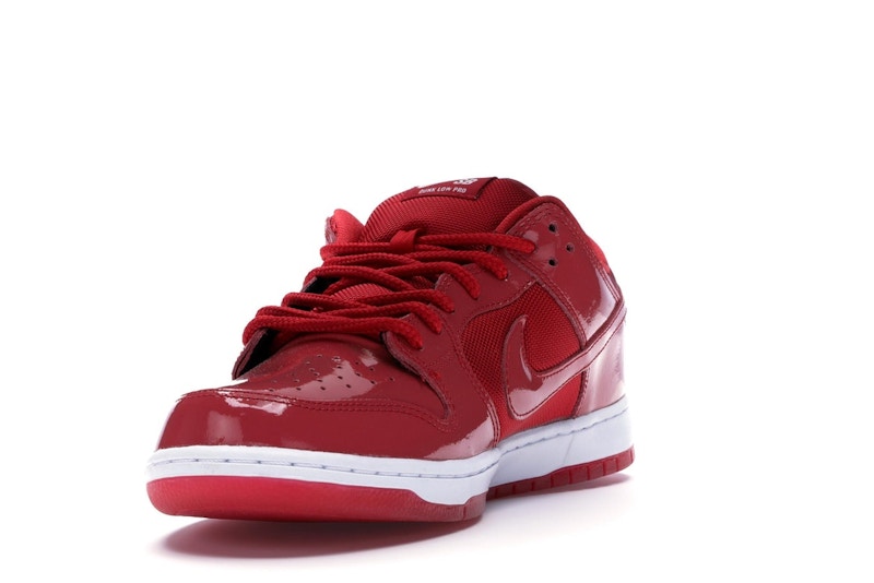 Nike Dunk Sb Low Red Patent Leather - Varsity Red/White-Varsity Red - 304292-616 - 13
