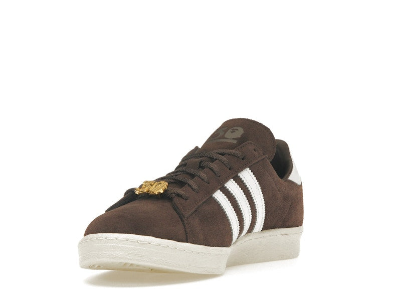 Adidas Campus 80s Bape 30th Anniversary Brown - Brown/Cloud White/Gold Metallic - IF3379 - 13