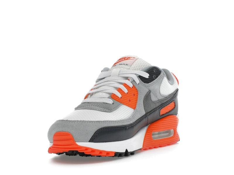 Nike Air Max 90 Summit White Safety Orange Dark Smoke Grey Smoke Grey - Summit White/Safety Orange/Dark Smoke Grey/Smoke Grey - DM0029-108 - 13