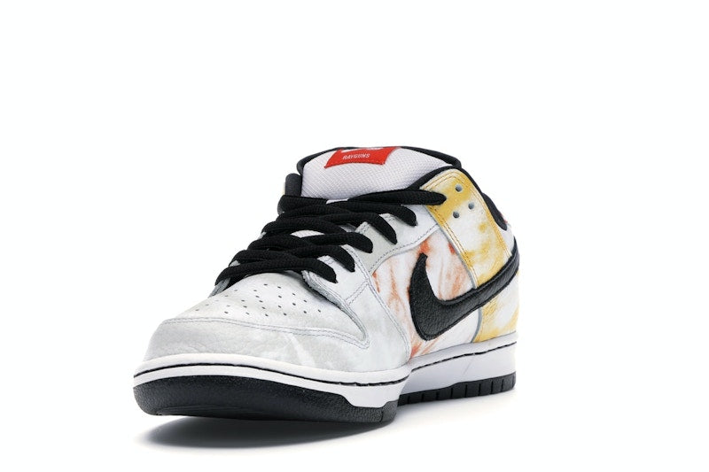 Nike SB Dunk Low Raygun Tie-Dye White - White/Black-Orange Flash - BQ6832-101 - 13
