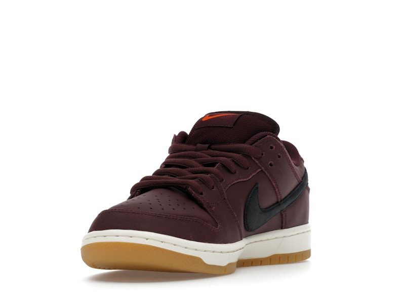 Nike Sb Dunk Low Pro Burgundy Crush - Burgundy Crush/Black/Mystic Dates/Sail/Gum Light Brown/Safety Orange - IO2304-600 - 13