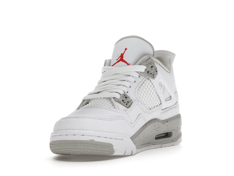 Air Jordan 4 Retro White Oreo 2021 (GS) - White/Tech Grey-Black-Fire Red - DJ4699-100 - 13