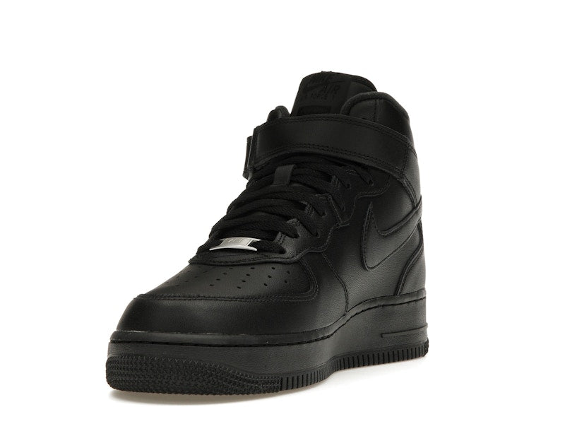 Nike Air Force 1 Mid Supreme Black, vista a 360 gradi 13 di 36